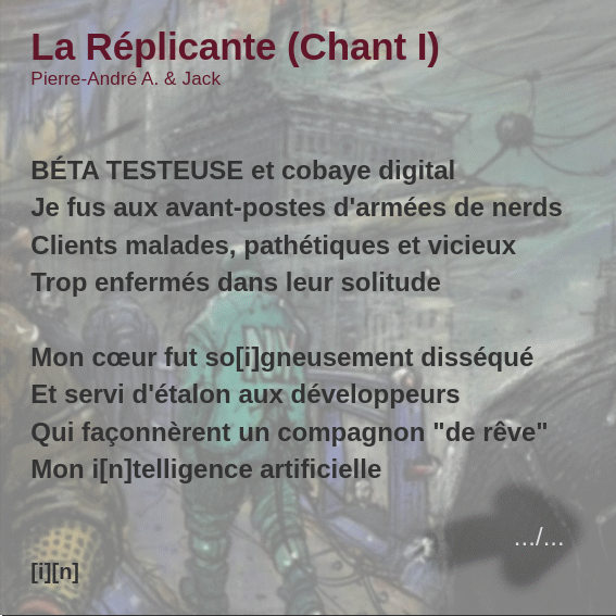 Image for La Réplicante (Chant I) - SciFi poème érotique (NSFW)