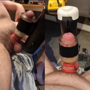 Preview thumbnail for (26) Redditor milking my cock using remote controlled fleshlight while watching - who wants a go next? 😈🇬🇧 image