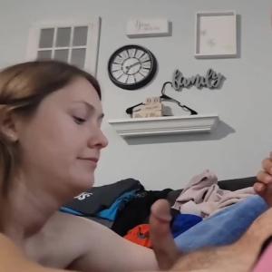 Preview thumbnail for Love watching her suck my small dick image