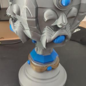 Preview thumbnail for I made a summoner's cup for my very addicted to league friend's wedding.