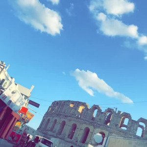 Preview thumbnail for Not your typical seaside view, but was driving around randomly when stumbled into this beauty: Roman Amphitheater ♥️ 🇮🇹 image