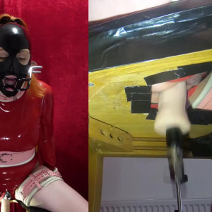 Preview thumbnail for I had to use my safeword at the end of this session. After I squirted, Sir turned the fucking machine up to full and I was close to passing out! image