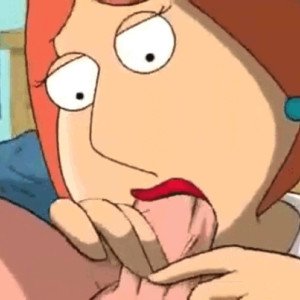 Preview thumbnail for Lois sucks peters dick and he can’t hold it in so cums on Lois face image